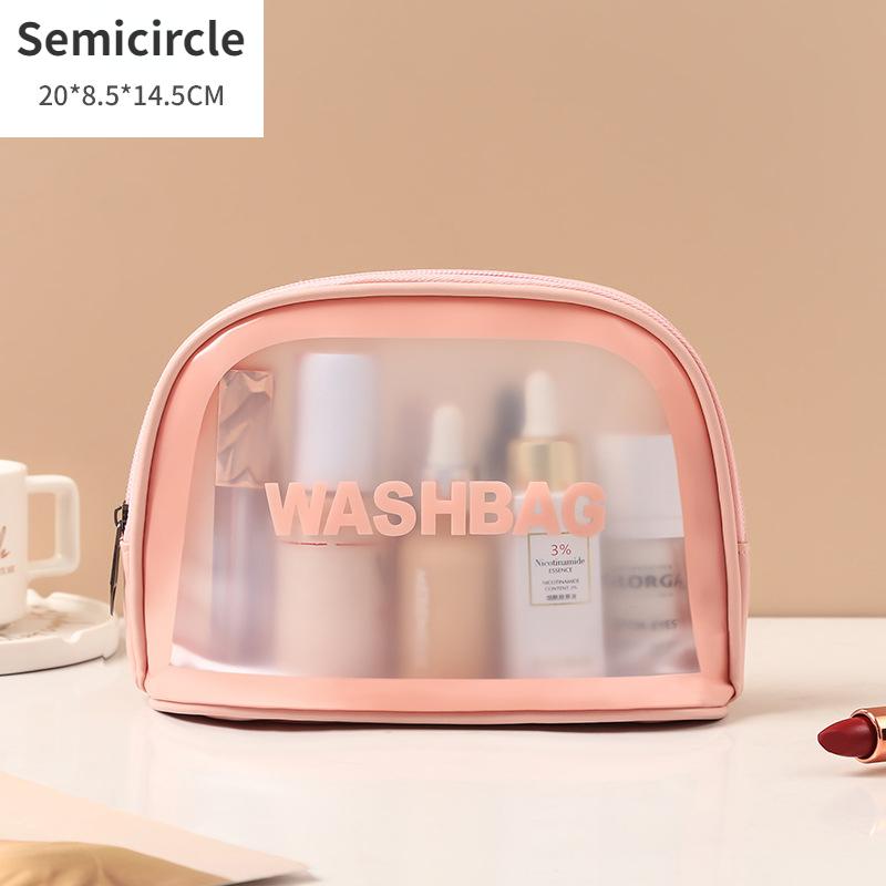 Új, átlátszó sminktáska, 6 darabos PVC piperecikkek tárolótáskája, fürdőtáska, strandtáska, PU csiszolózsák