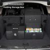 Große Kofferraum-Organizer-Aufbewahrungsbox aus Leder mit Reifenventilkappe für Mercedes-Benz AMG W223, W213, W206, W464, W247, W167, W166