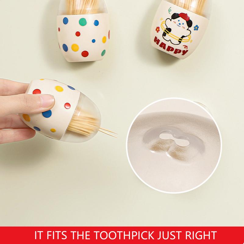 Tooth Pick Holder Magnetic Toothpick Holder For Fridge Novelty Large Capacity Tooth Pick Container For Food Teeth Cocktail