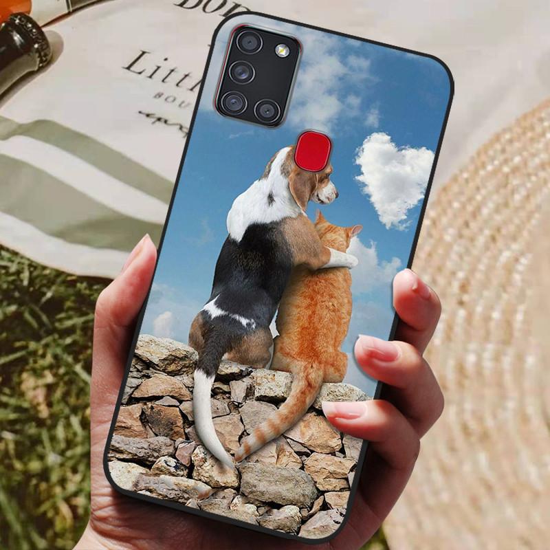 For Samsung A21S Case Phone Cover Silicone Soft TPU Back Cover for Samsung Galaxy A21S Case A 21S A21 S A217F Fundas Bumper