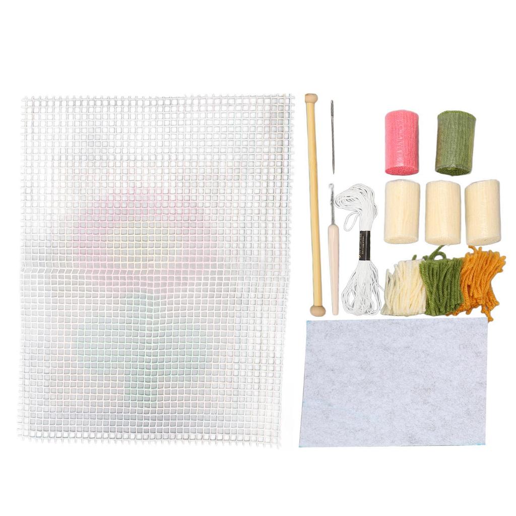 Latch Hook Kit DIY Coaster Soft Touch Lightweight Portable Crocheting Latch Hook Kit