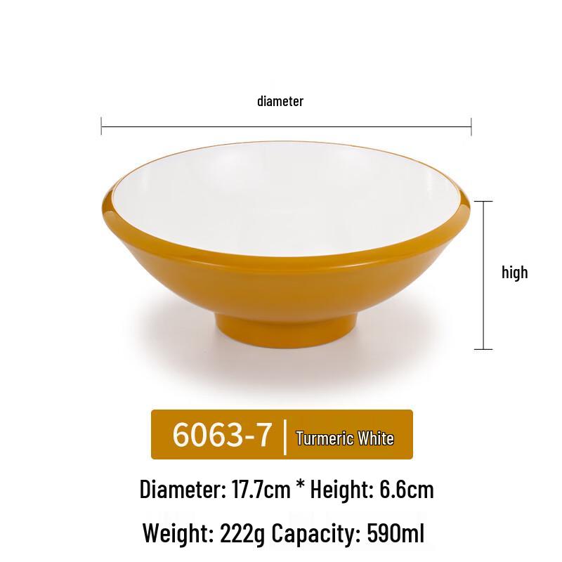 Nordic Square Melamine Noodle Bowls
