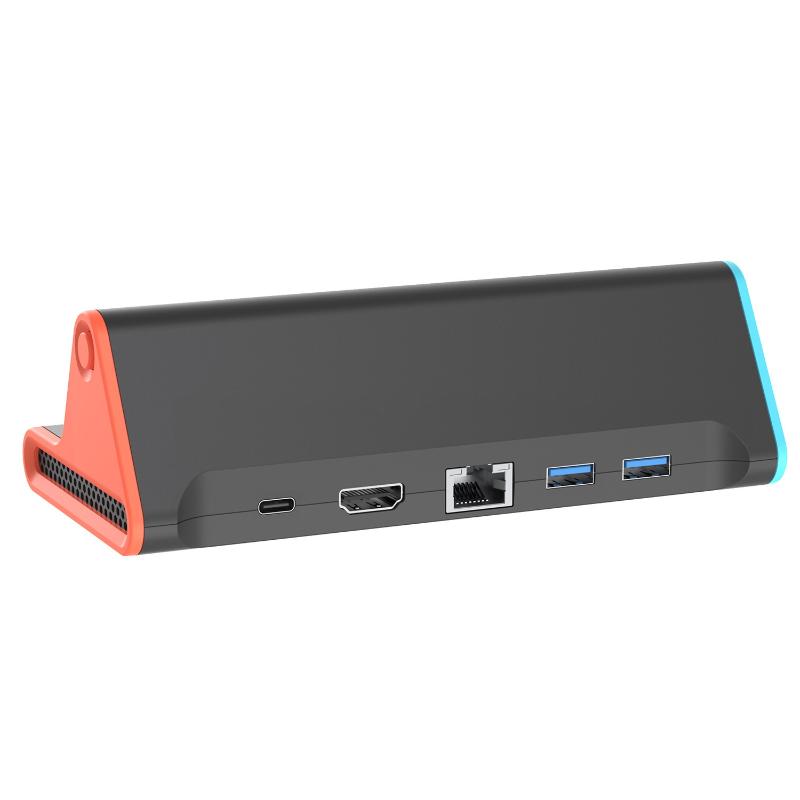 1Pcs 4K -Compatible Video Converter Dock Type C/Usb Port Game Console Charging Stand Tv Dock Station For Switch 2