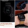 Modified retro cowhide watch straps for Casio G-SHOCK 3516 DW-H5600 DW-H5600MB convex end leather watchband black brown bracelet