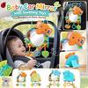 Infant Car Mirror Toy with Distortion Mirror for Car Backseat Soothing