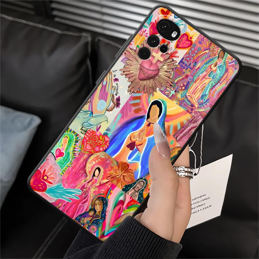 

Case for Motorola Moto G53 G30 G52 Edge 20 Pro 30 Lite G50 G22 Edge40 G32 G60s G51 G73 G71 Phone Cover Madonna Minimalist Motorola Edge 30