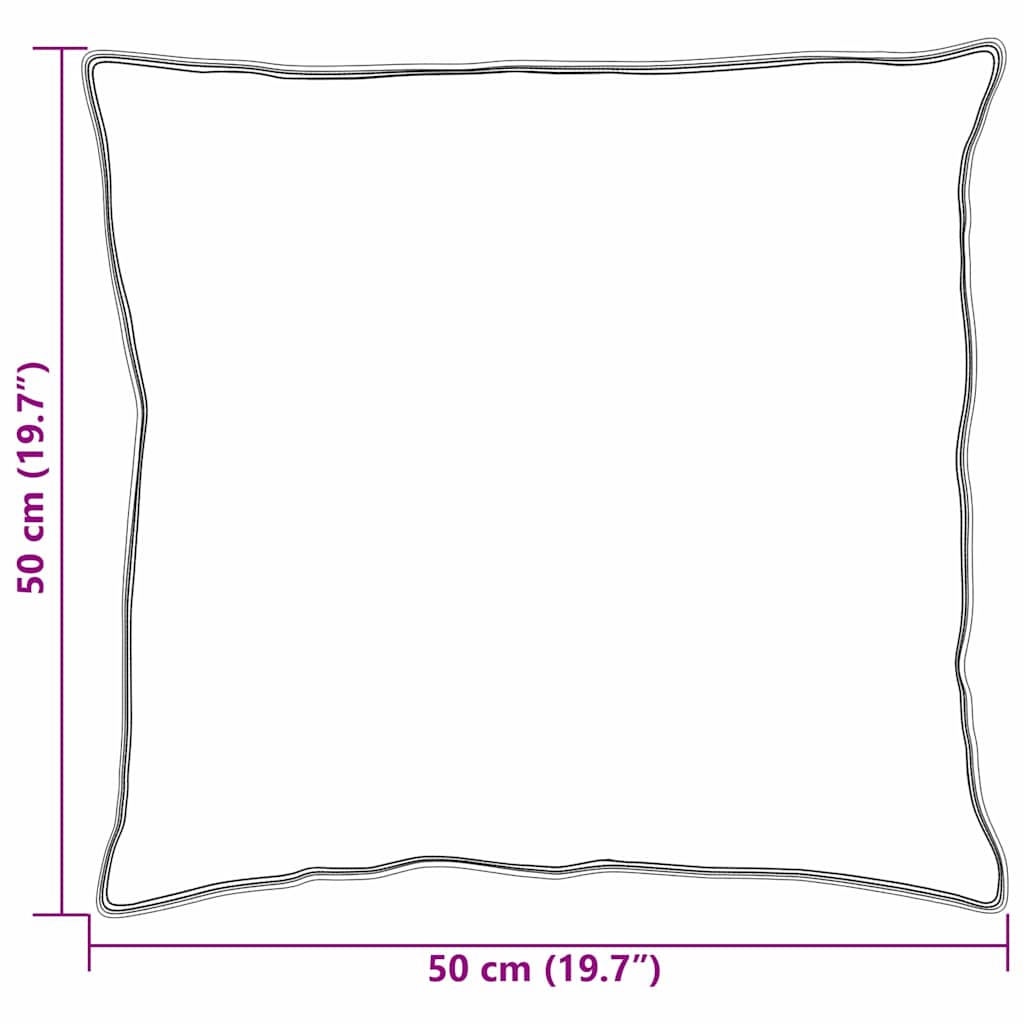 Pillow with Pillow Cover White 50 X 50 Cm Feather
