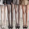 Black White Plaid Pattern Tights Pantyhose Thigh High Stockings Women Sexy Lingerie Y2k Slim Stockings JK Girls Tights Socks