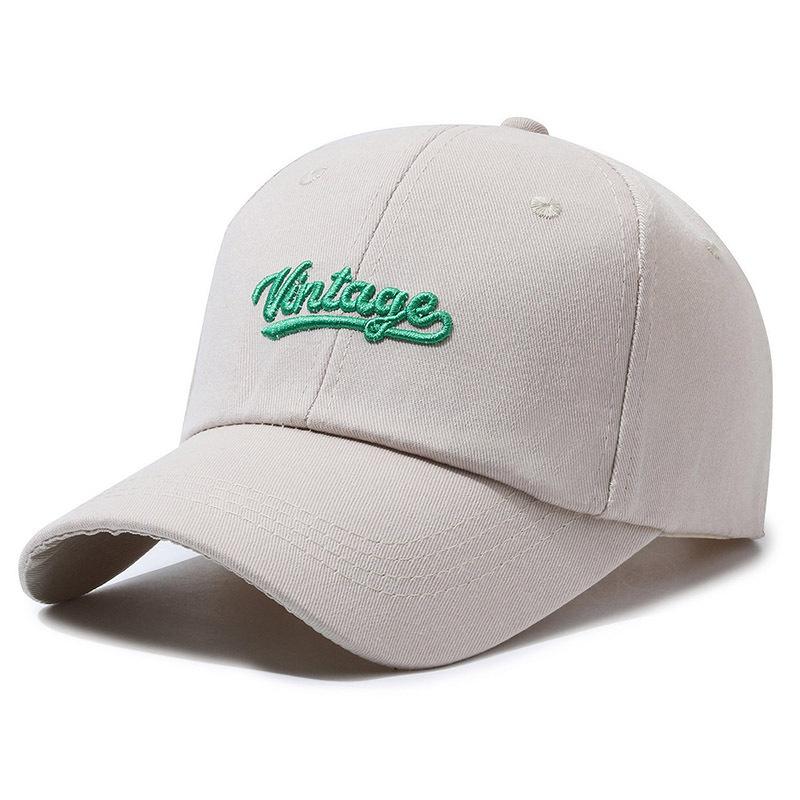 Vintage Embroidery Letter Baseball Cap Outdoor Breathable Peaked Caps Gifts