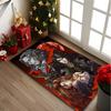 1pc Gothic Vampire Ladies Rug, Digital Printed Home Chair Sofa Mat, Durable Office Area Carpet, Beautiful Festival Decorations