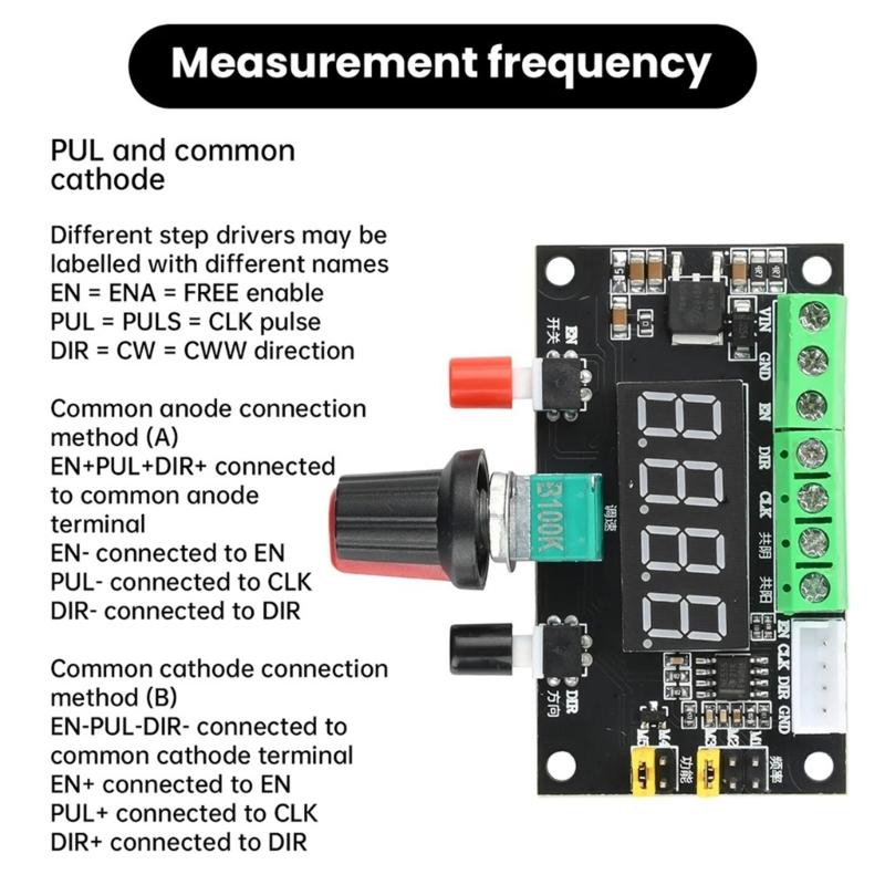12V 24V Schrittmotor Geschwindigkeitsregler Integrierter PWM-Signalgenerator Für Präzise Bewegungssteuerungsanwendungen