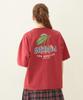 Milkfed Casual Fresh Cherries Wide Short Sleeve Red Women's Tee,