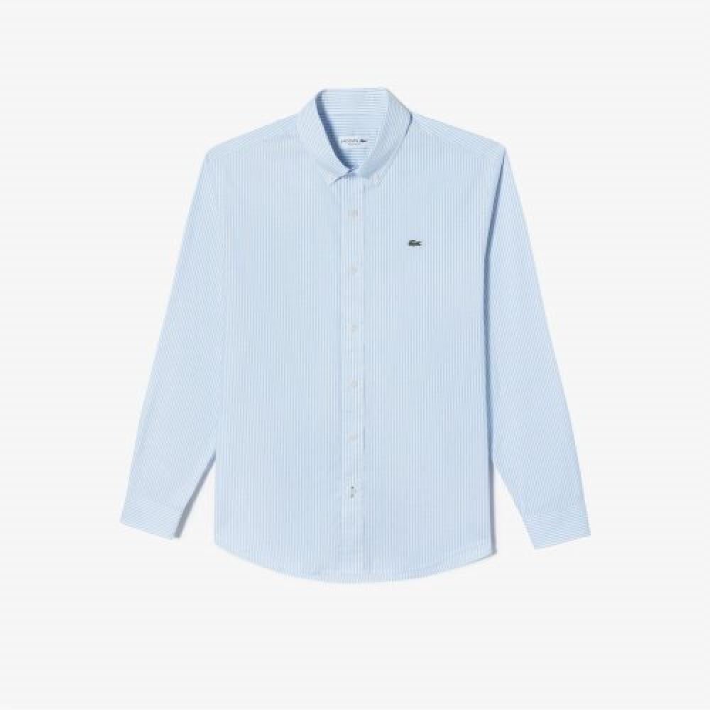

LacoSte Men S Oxford Stripe Shirt [blue] 038