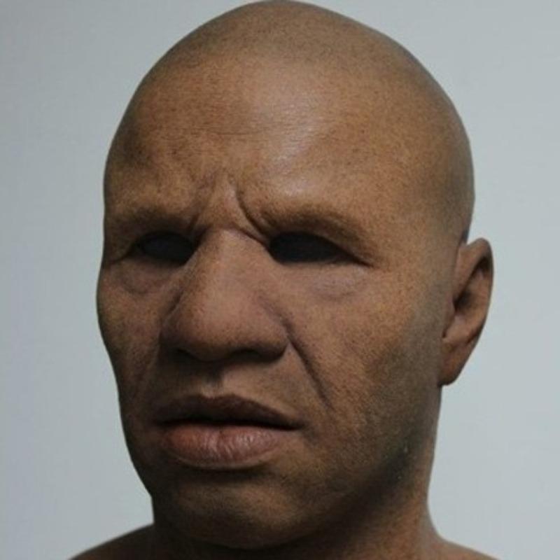 Character fake face old man to make goods hood middle-aged foreign old man mask