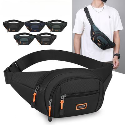 Unisex Waterproof Oxford Waist Bag - Large Capacity Fanny Pack for Men & Women (Durable & Wear-Resistant for Travel/Sports)