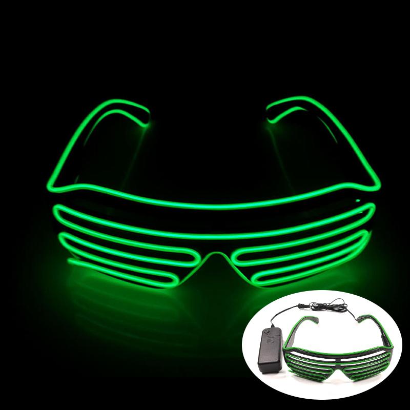 Festival Mixed Colors Glowing LED Glasses Fluorescence Party Supplies Light Up Glasses Men Women Christmas Eyewear Costume