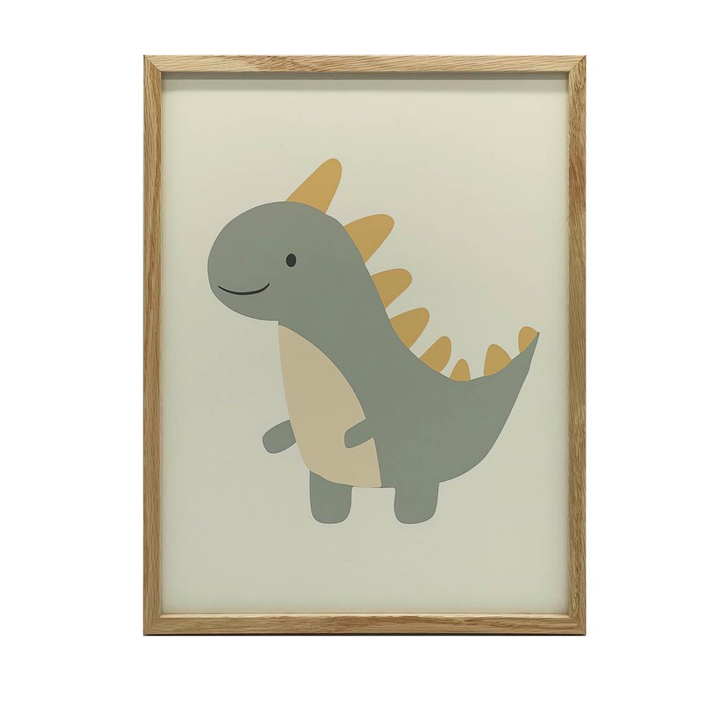Plakat Dinozaur W Uśmiechu Plakat Dinozaur W Uśmiechu, 30X40 Cm, Bez Ramy, Płótno Premium Na Blejtramie