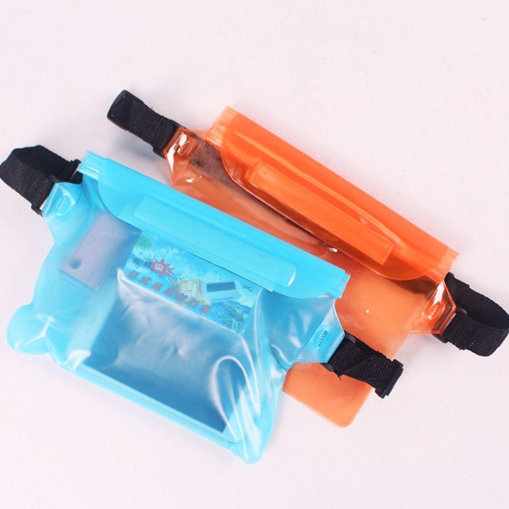 

Simple Phone Waterproof Bag Fashion Phone Case Adjustable Shoulder Bag Storage рожевий