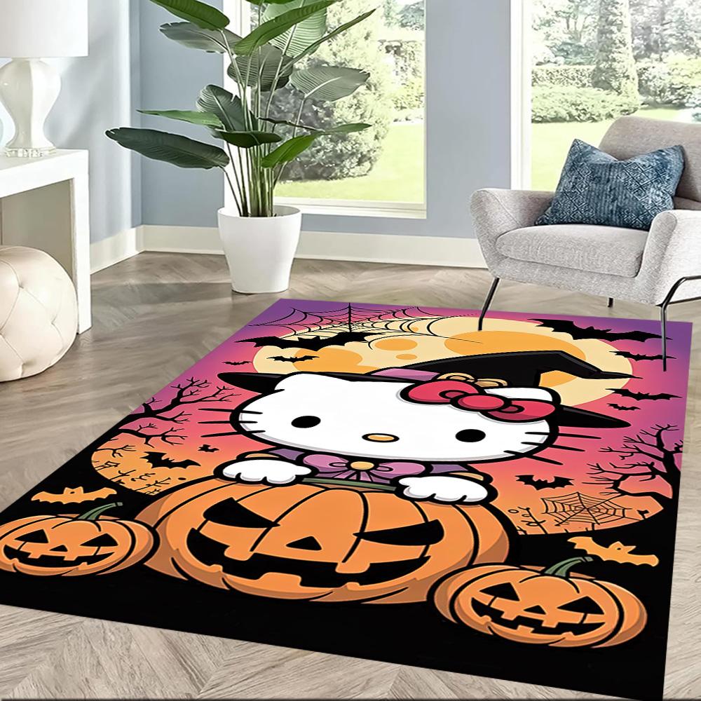 Hello Kitty Party Square rugs are a great choice for living rooms, bedrooms, home décor, and as gifts.
