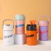 Detachable Tea Bin Vacuum Insulated Bottle Foldable Straw Insulated Coffee Mug  Female Students