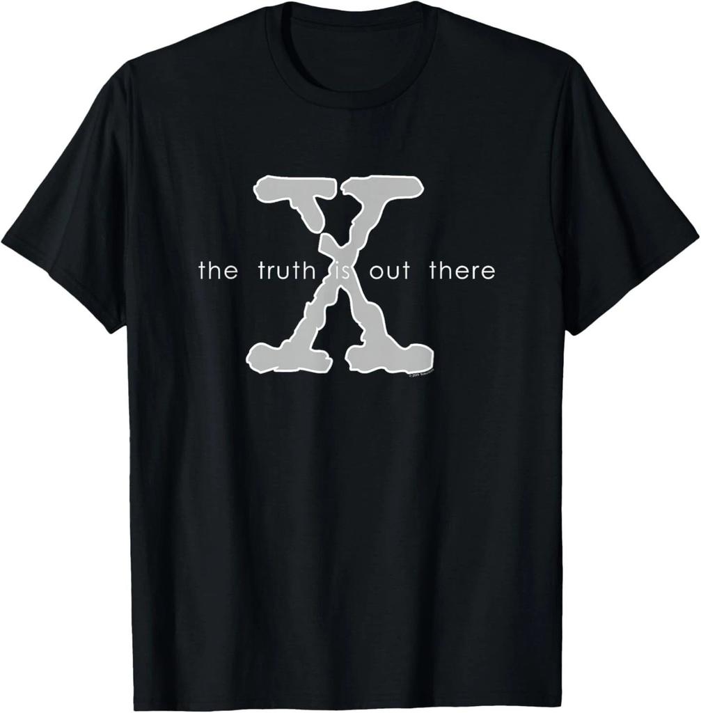 The X-Files Truth is Out There X Logo Retro 90's TV BLACK T-Shirt 1607