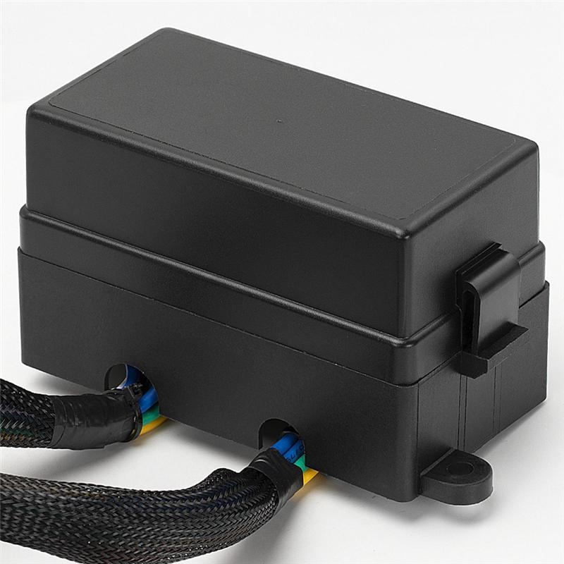 12 Way Relay Fuse Block Holds Universal Waterproof Fuse Relay Box Spare Parts With 5 Relays And Metallic Pins Spade Terminals