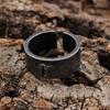 Classic Motorcycle Titanium Steel Ring For Men Vintage Hollow Out Bible Design Biker Jewelry Gift