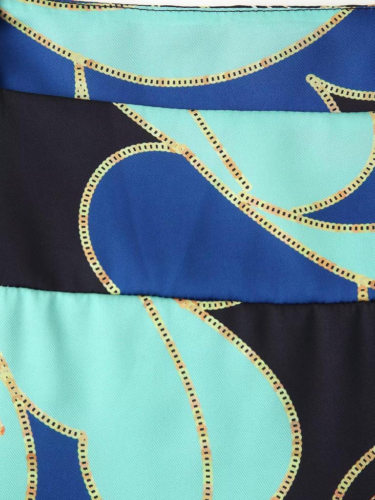 2025 Spring European & American Style Women's Satin Print Slim Dress