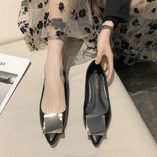 

Модная женская обувь с острым носком, слипоны, офисные женские балетки, весенне-осенняя распродажа, повседневная молодежная обувь высокого качества в стиле Y2k 40