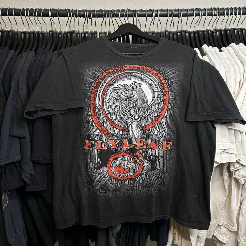 Vintage Flyleaf Band Cotton Black Shirt Unisex Concert S to 5XL SG522 Unisex T-Shirt L