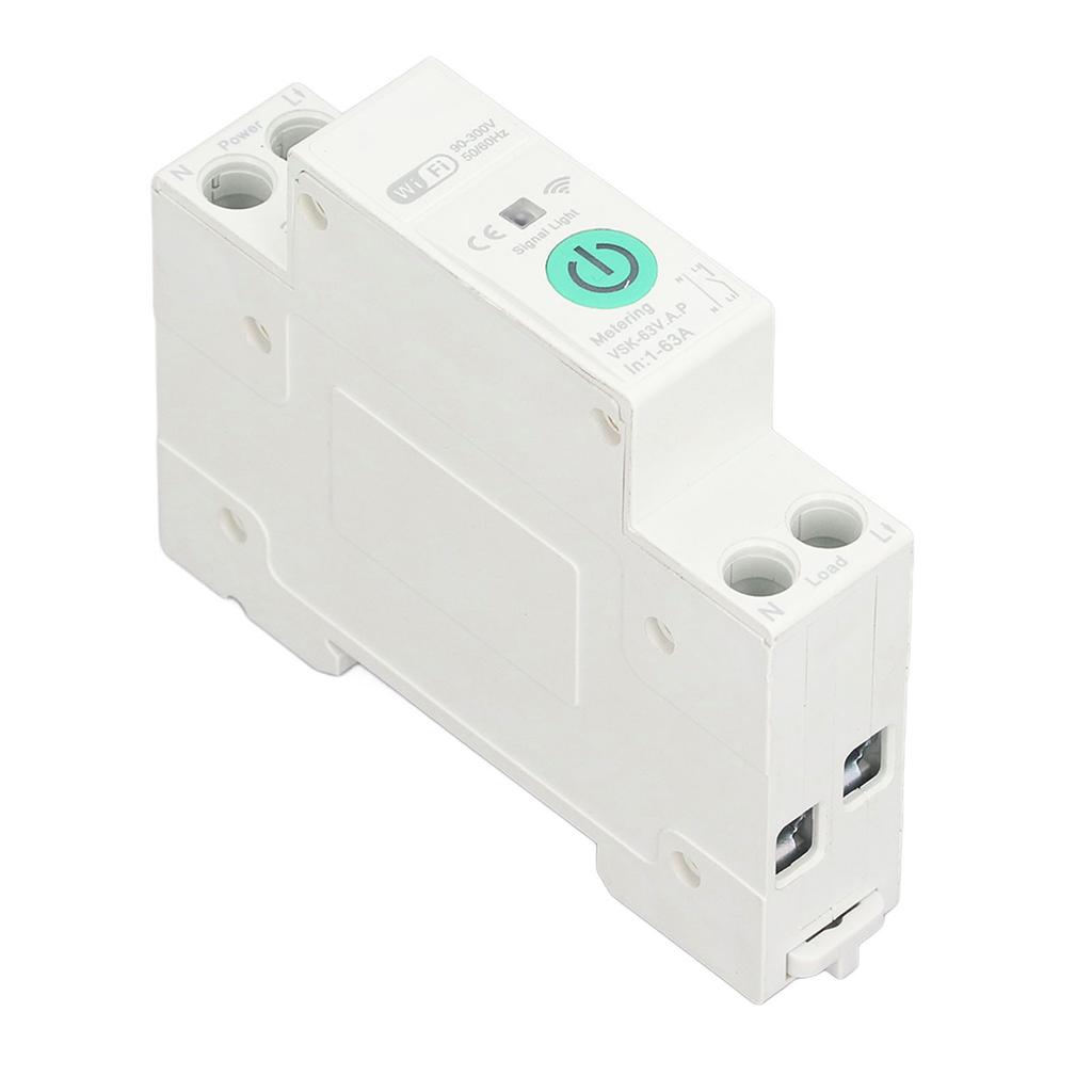 Intelligenter WLAN-Leistungsschalter mit Messung Über- Unterspannungsschutz Fernbedienung APP-Schalter