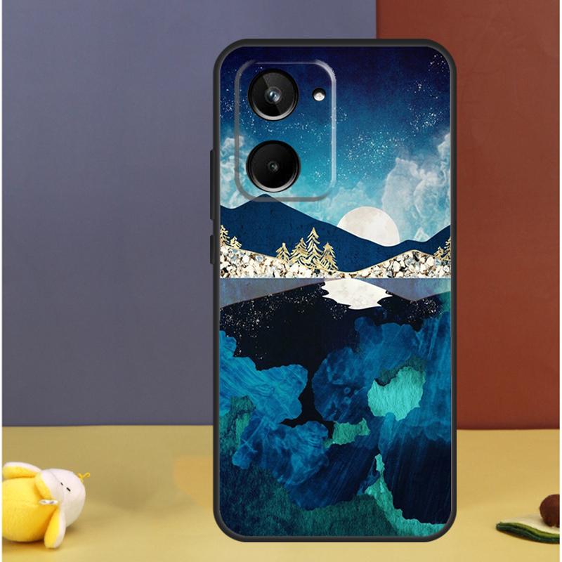 Star Lake Mountains For Realme GT7 GT6 15 Pro 10 11 12 13 14 Pro Plus C55 C71 C75 C67 C63 C61 C53 C35 C65 Case