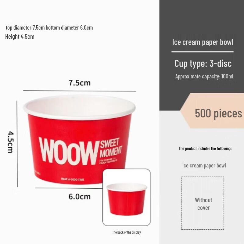 Disposable Ice Cream Paper Cups