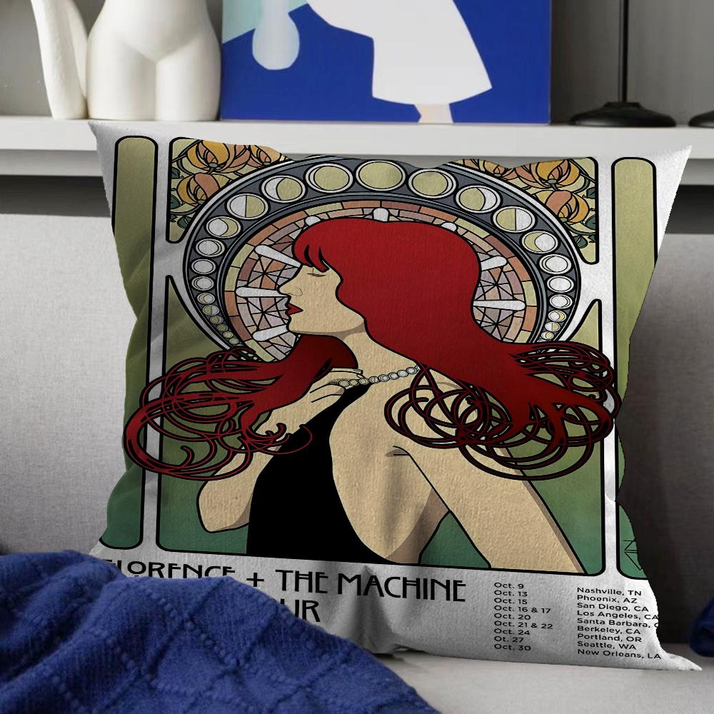 Поп-певица Florence and the Machine Наволочки Домашнее постельное белье Декоративная наволочка Свадебная Супермягкая наволочка 16x16Inch