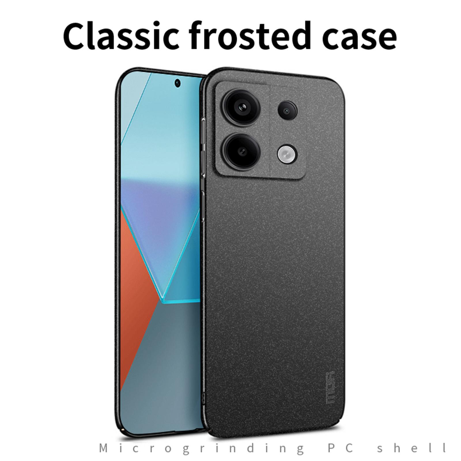 

MOFI Shield Matte Series for Xiaomi Redmi Note 13 Pro 4G/Poco M6 Pro 4G Case Hard PC Phone Cover Blue