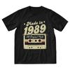 Made In 1989 All Original Parts T-shirt Men Novelty T Shirt Short Sleeve Cotton Birthday Anniversary Tshirt Tees Tops Streetwear