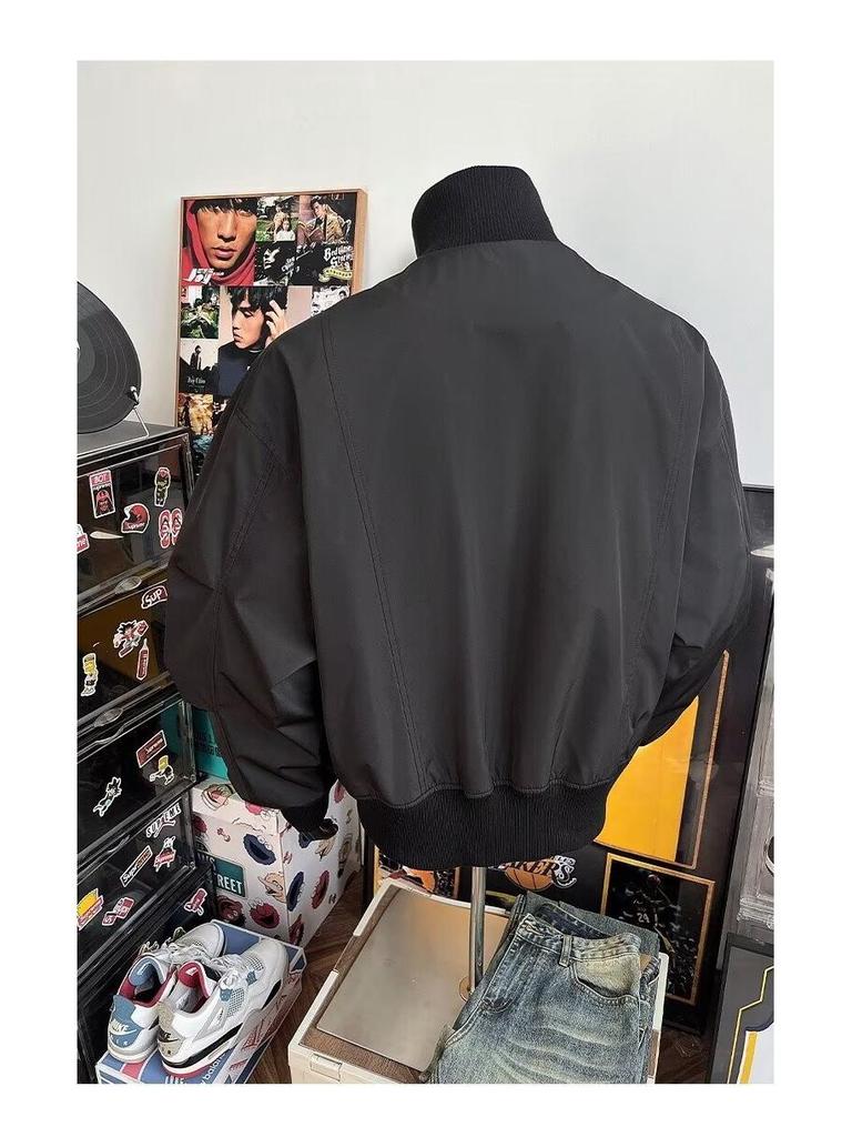 Men's Retro Stand Collar Jacket - Trendy, Comfortable, Casual Outerwear