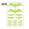 Glow Stickers Halloween Glow-in-the-Dark Bat Wall Stickers Luminous Cartoon Flying Bats Decals for Ceiling Door Window Decor Self-Adhesive Reusable