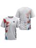 Summer 3D Printed Men's Round Neck Sports T-shirt Badminton Game Quick Drying T-shirt Table Tennis Outdoor Loose Sports Short Sleeve