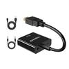 HD To VGA Video Adapter 1080P Male To Female Converter Digital To Analog Video Power Cable Audio Cable