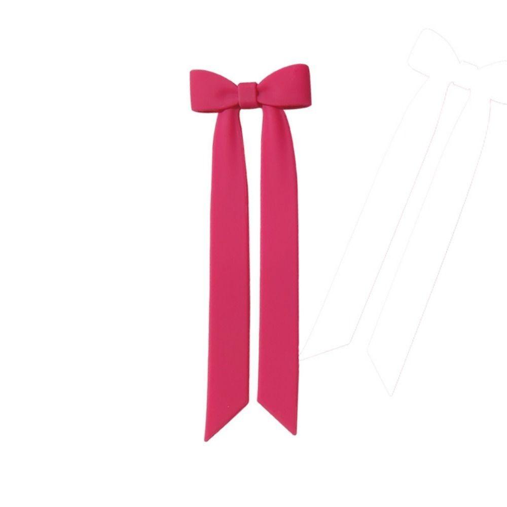 

Portable Silicone Material Bow Shaped Bookmark Elastic Design Marker Book Page Holders Cute Flexible Girls Reading Gifts Library червоний