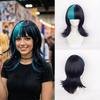 Jujutsu Kaisen Cosplay Wig Megumi Fushiguro Blue Highlight Role Play Costume Hairpiece