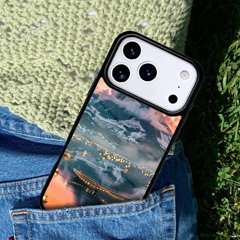 Star Lake Mountains Phone Case For iPhone 17 AIR 16 Pro Max 15 14 Pro 11 12 13 Shockproof Silicone Cover