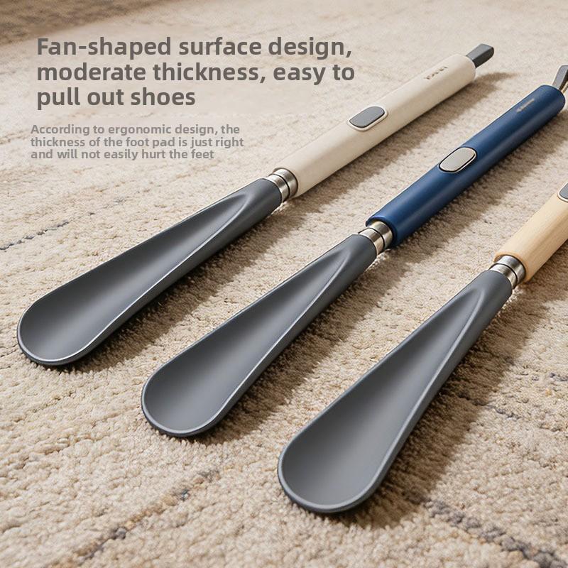 1Pcs Long Handle Stretchable Shoe Horn Portable Durable Household Shoe Puller No Bending Easy Shoe Wearing Tool