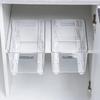 White Slides Closet Slides Multifunctional Non Perforated Bin Tracks Slide Self-Adhesive Strip Replacement Drawer Sliding Rails