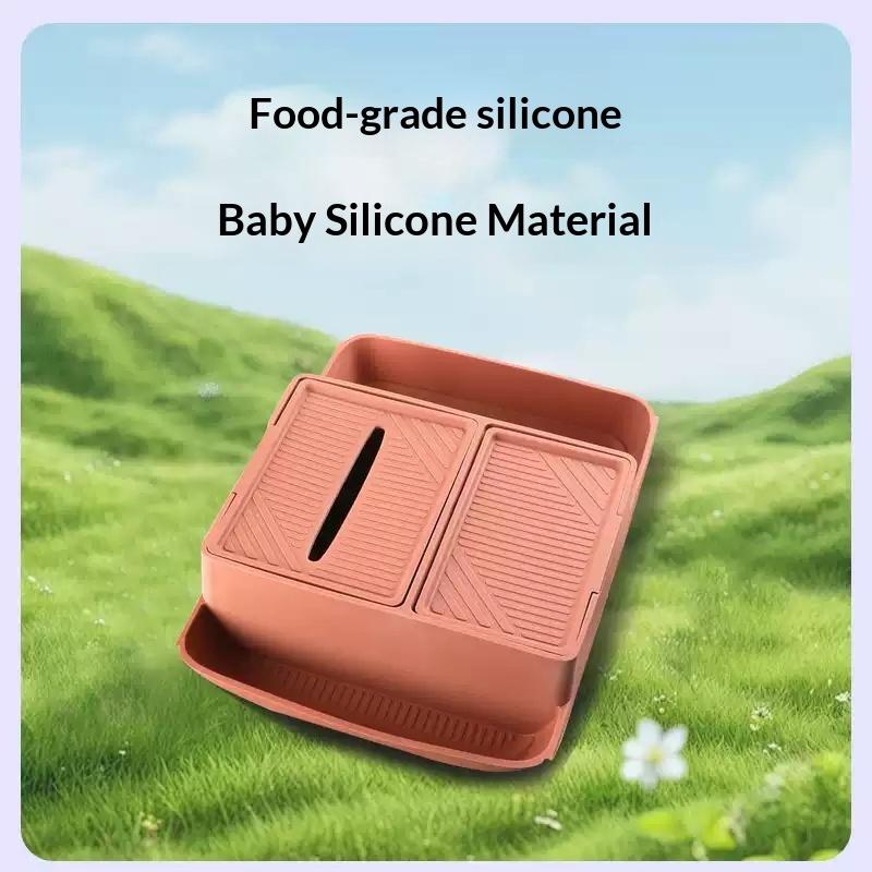 .For Leapmotor D19 2026 Car Storage Box Under Central Control Double Layered Tissue Storage Box Interior Modify Car Accessories