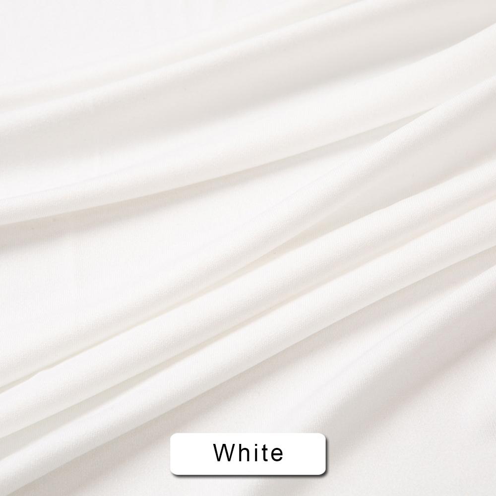 50X165cm Solid Color 4-way Stretch Jersey Fabric for DIY Sewing Dress Textile Sportswear T-Shirt Head Scarf and Home Decoration