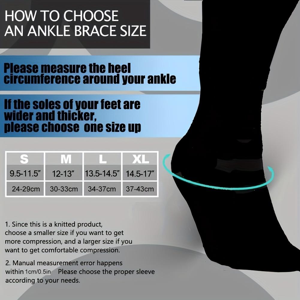 1 Stück Sport Gestrickte Knöchel Kompressionsmanschetten Socken Fuß Verstaucht Schutzstütze Für Radfahren Basketball Fußball Volleyball Tennis
