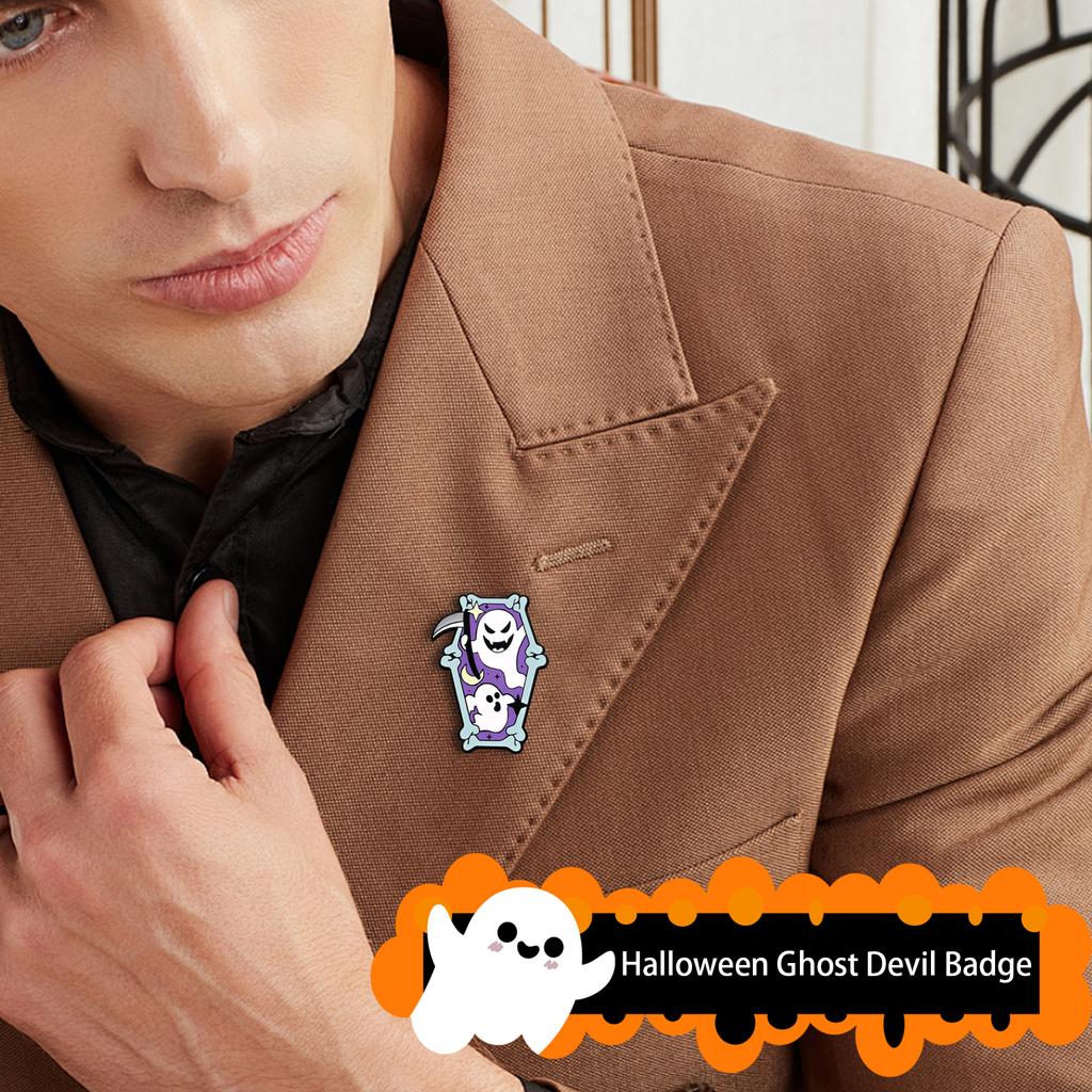 Halloween Ghosts Devil Badge Cute Cartoon Festival Decoration Clothes, Bags, Accessories Alloy Brooch