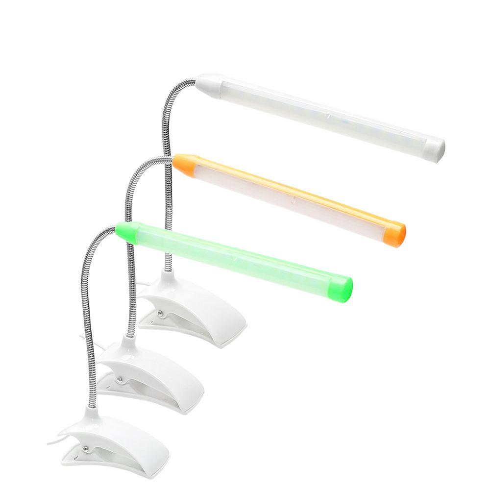 Fashion Adjustable Flexible Bedside Led Reading Light Desk Reading Usb Table Lamp Clip-On Clamp